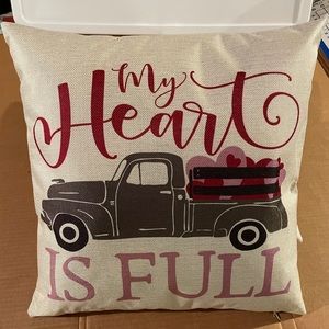 Vintage truck throw pillow